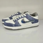 کفش کتانی سفید ابی روشن نایک NIKE dunk low steam