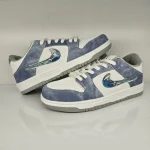 کفش کتانی سفید ابی روشن نایک NIKE dunk low steam