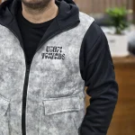 سویشرت کاپشن وارداتی طوسی روشن