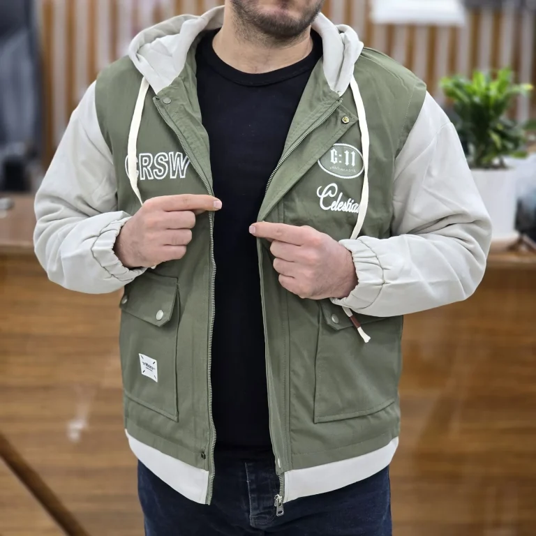 سویشرت کاپشن فشن وارداتی سبز