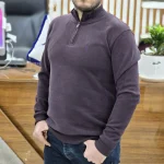 دورس نیم زیپ پولو بادمجونی