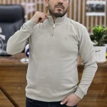 دورس نیم زیپ پولو کرم