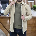 پیراهن فوتر سنگین نخودی