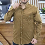 پیراهن کبریتی پولو کرم قهوه ای