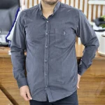 پیراهن کبریتی پولو کرم طوسی تیره