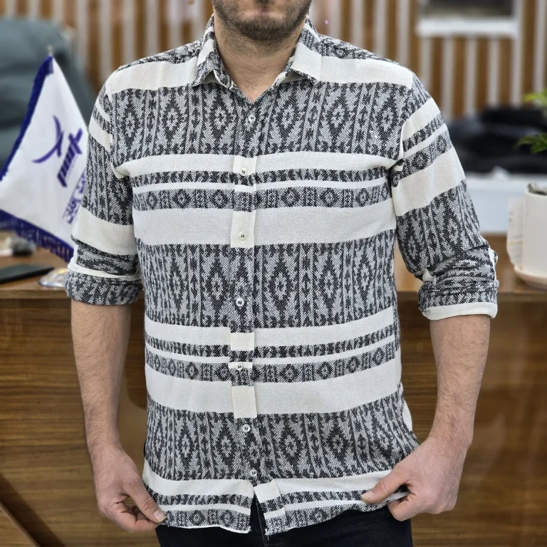 پیراهن کنفی اسپرت طوسی