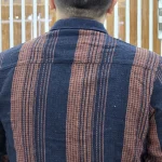 پیراهن کنفی طرحدار اسپرت اجری