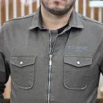 پیراهن کتی بری بری کتان سبز صدری
