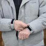 کاپشن هودی داری وارداتی سبز صدری