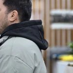 کاپشن هودی داری وارداتی سبز صدری