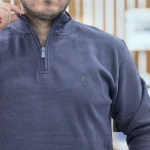 دورس نیم زیپ پولو طوسی تیره