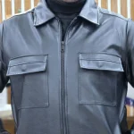 کاپشن چرم اسپرت لیماک مشکی