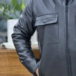 کاپشن چرم اسپرت لیماک مشکی