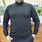 بافت یقه اسکی پولو مشکی