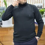 بافت یقه اسکی پولو مشکی