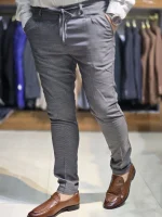 شلوار پارچه ای جودون اسپرت طوسی