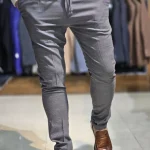 شلوار پارچه ای جودون اسپرت طوسی