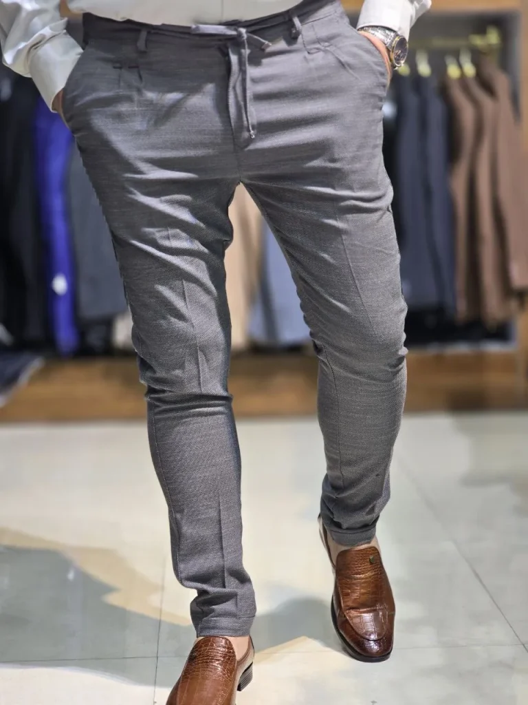 شلوار پارچه ای جودون اسپرت طوسی