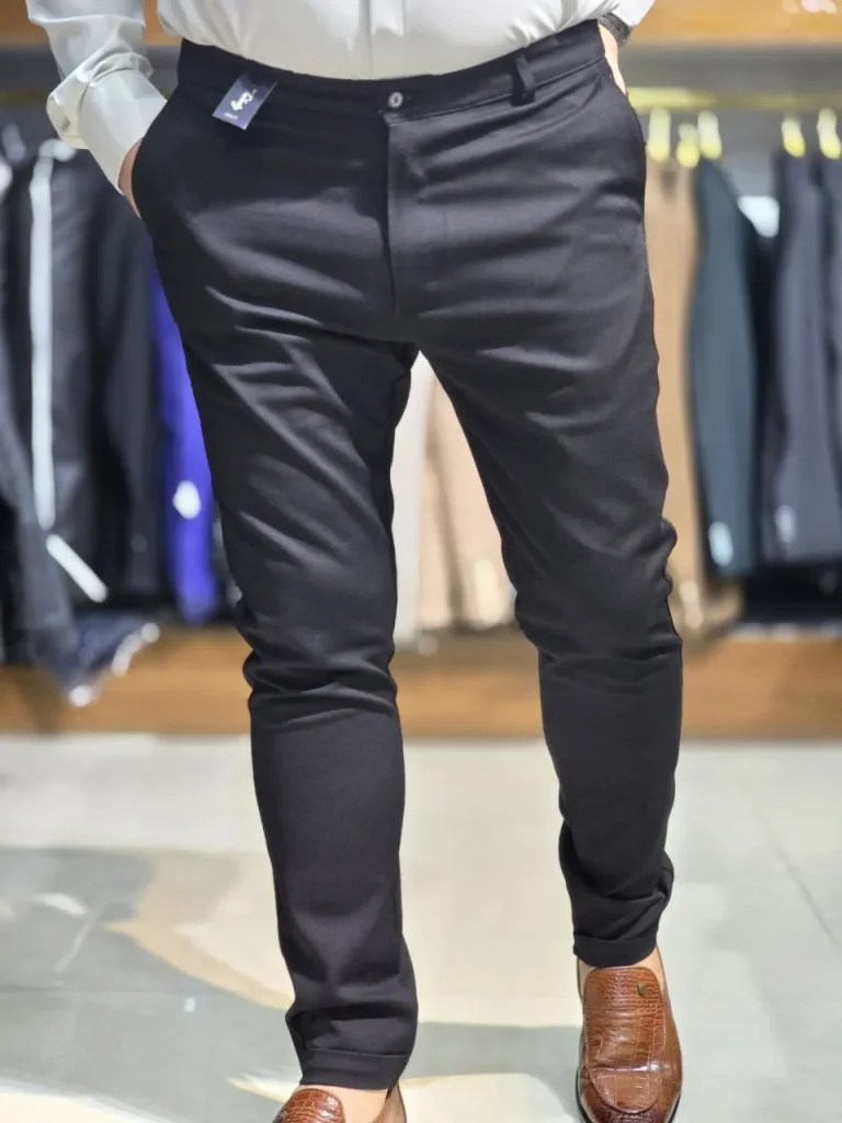 شلوار پارچه ای دمپا پاکتی مشکی